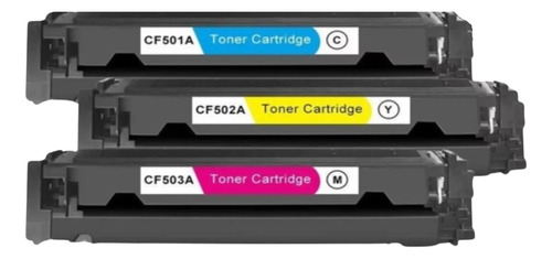 Kit 3x Compatível P/ Hp M254 M254dw Laserjet M281 Toner 202a