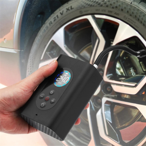 Imagen 4 de 10 de Compresor Para Auto De Aire Portátil Inflador De Neumaticos