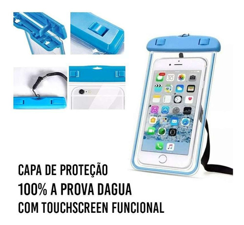 Capinha Moto G60 S + Capa A Prova Dágua + Película Nano 9d
