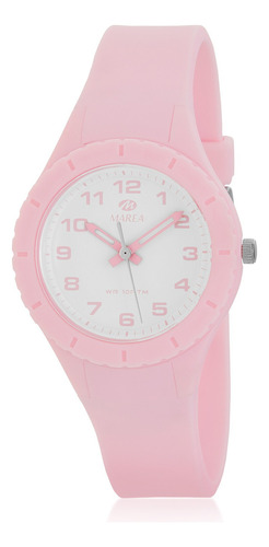 Reloj Pulsera Análogo Marea Watch B4410801 Kids Correa Rosa Bisel Rosa Fondo Blanco