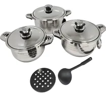 Comprar Set De Ollas En Acero Quirurgico De 6 Pcs Valeska