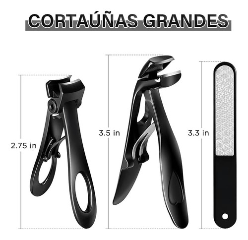 Cortauñas Profesional, Cortauñas De Acero Inoxidable, Kit