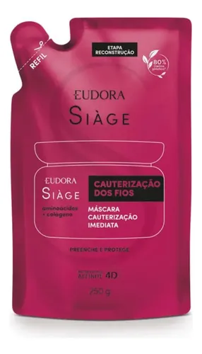 Refil Máscara Capilar Siàge Cauterização Dos Fios 250g