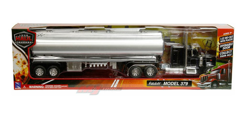 New Ray 1:32 Peterbilt 379 Pipa Negro 