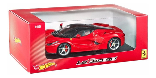 Auto Hot Wheels Elite Ferrari,la Ferrari Rojo Escala 1:18