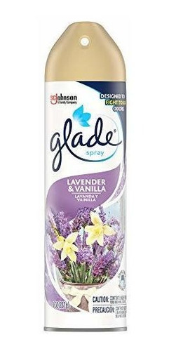 Glade Ambientador, Sala De Aerosol, Lavanda Y Vainilla, 8 Oz