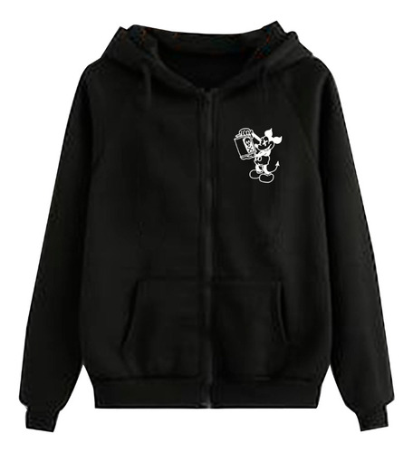 Campera Mickey Mouse Algodon Frisado Unisex