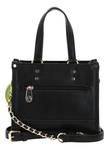 Bolso Satchel Barbie Gorett Isabella Para Dama Color Negro Negro Lisa Níquel Negro