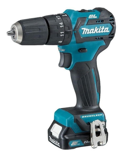 Furadeira parafusadeira sem fio Makita HP332DSAE 12V + acessório com maleta de transporte