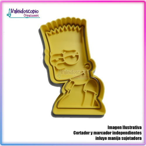 Bart Simpson Cortador De Galleta Y Fondant 
