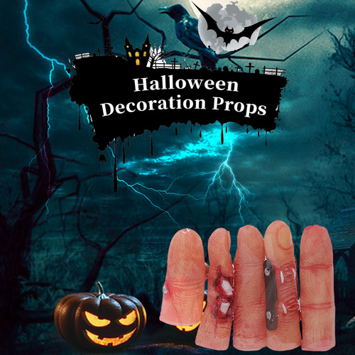 . Set De 10 Dedos Postizos For Halloween De Witches Nails
