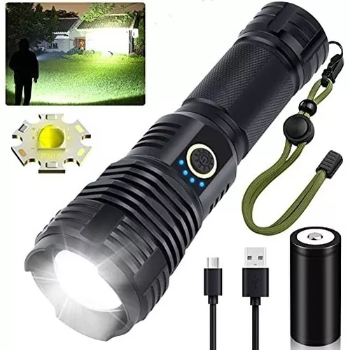 10000 lúmenes XM-L T6 Zoomable táctico militar LED 18650 linterna antorcha  lámpara