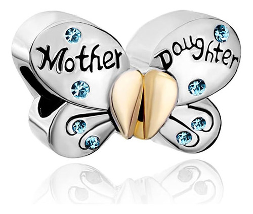 Lovelyjewelry Separable Butterfly Mother Daughter Heart Love