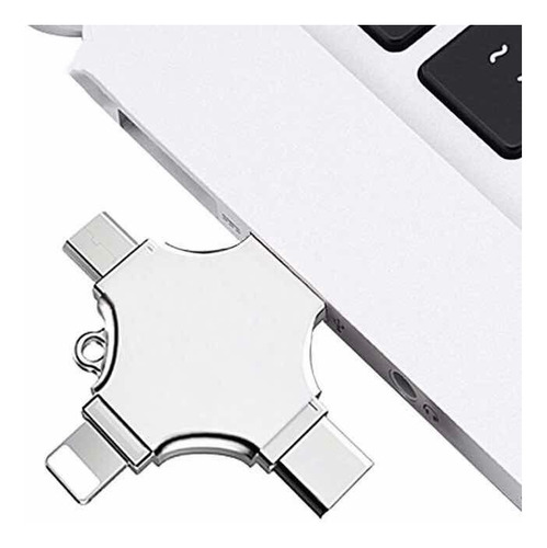 Usb Flash Drive 4 En 1, iPhone, Android Windows 64 Gb