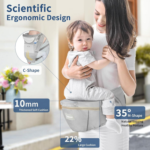 Portabebés Con Asiento Para La Cadera, Portabebés Ergonómico