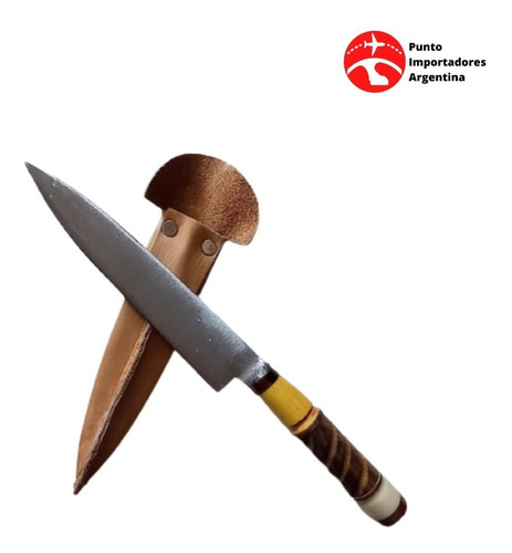 Imagen 6 de 10 de Cuchillo Campo Artesanal X 3unidades Con Vaina
