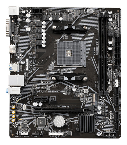 Tarjeta Madre Gigabyte A520m K V2 Amd Am4 Ddr4 Micro-atx