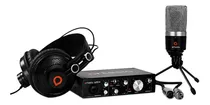 Comprar Kit De Grabación Artesia Micrófono Condenser Placa Auricular Color Negro