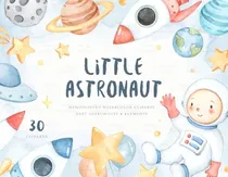 Comprar Cliparts Imagenes Png Astronautas Acuarelas Es10