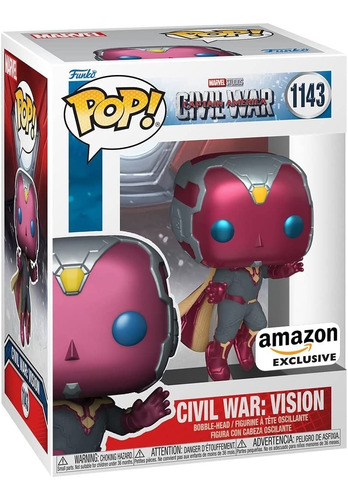 Funko Pop Marvel Captain America Civil War Vision Amazon Exc