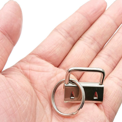 50 Piezas De Hardware De Llavero, Con Anillo Dividido,