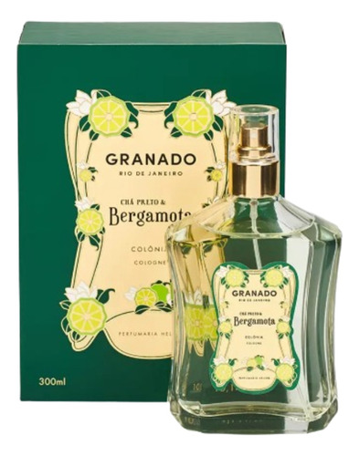 300ml - Colônia Granado Chá Preto & Bergamota - Original