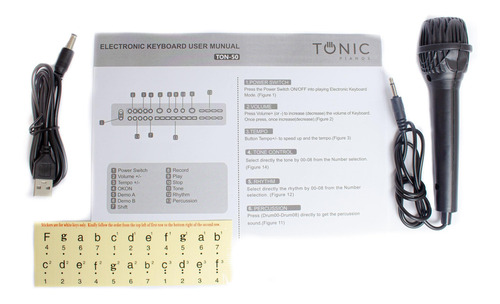 Imagen 5 de 5 de Teclado Tonic De 37 Teclas Ton-50