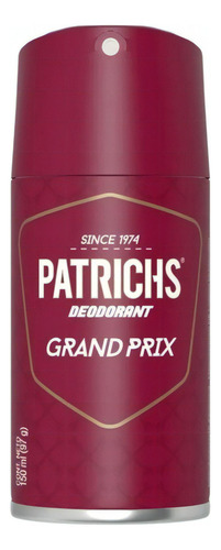 Patrichs Grand Prix Desodorante En Aerosol X 150 Ml Fragancia Herbales Y Amaderadas