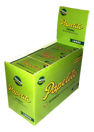 Piteira Papelito Large Biodegradável 40mm C/24 Livretos