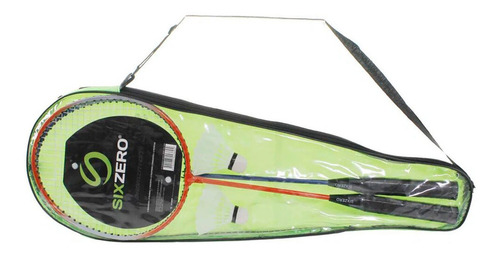 Imagen 5 de 9 de Kit De Badminton Sixzero Par De Raqueta Plumas Funda Combo