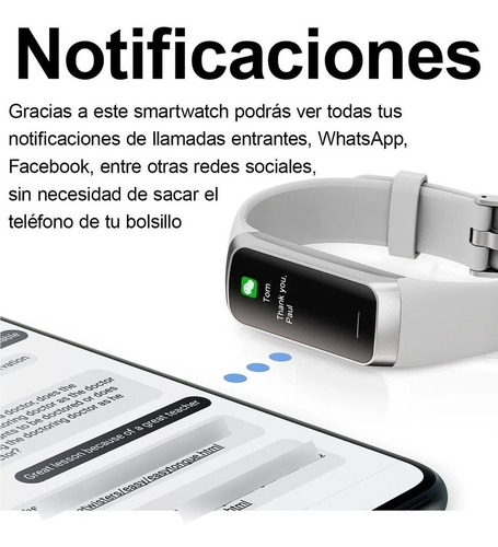 Imagen 5 de 8 de Smartwacth Smartband KeiPhone Keifit 3 Rosado Sumergible