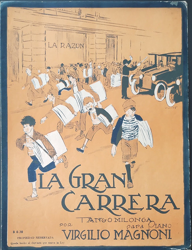 La Gran Carrera, Tango-milonga De Virgilio Magnoni. (Usado)