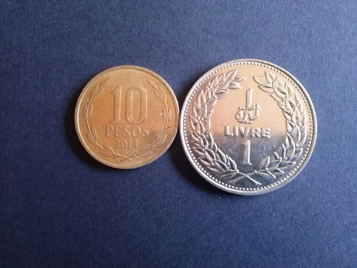 Moneda República Libano 1 Livre 1986 Níquel (c12)