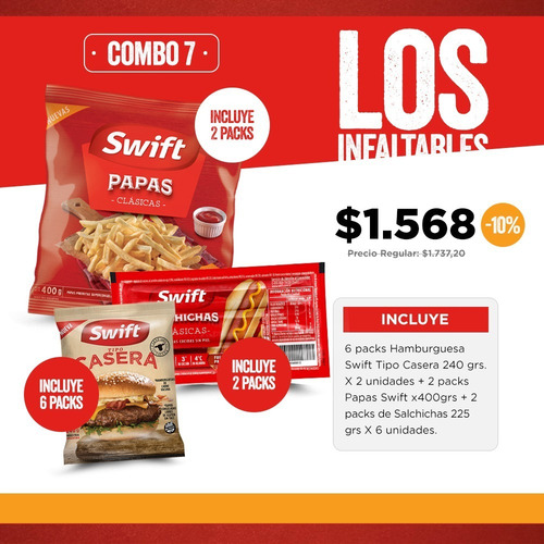 Los Infaltables - Casera, Papas Y Más - Pack Individuales