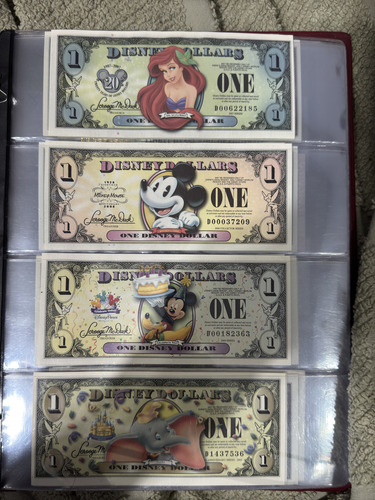 Billete Disney Dolar Lote (Usado)