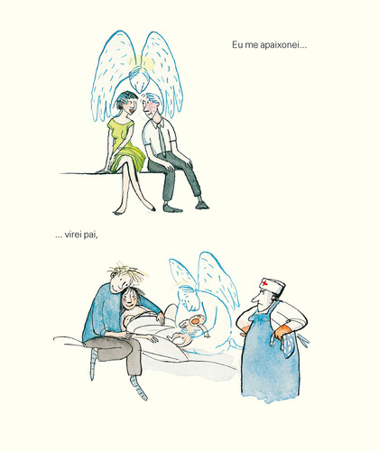 O Anjo Da Guarda Do Vovô, De Jutta Bauer., Vol. 1. Editorial Companhia Das Letrinhas, Capa Dura Em Português, 2024