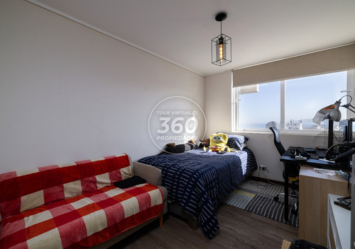 Viña Del Mar, Depto. Vista Al Mar, A Pasos Del Casino, 3d2b