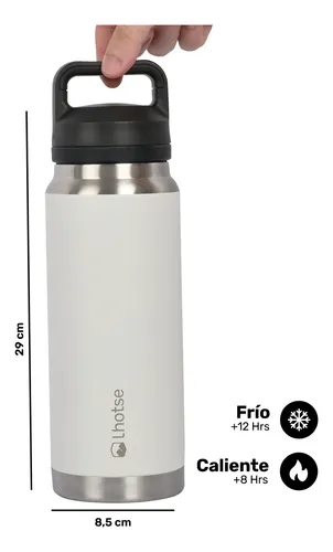 Botella Térmica Insulada Indo 800ml White Lhotse Blanco
