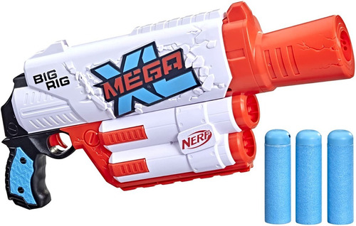 Pistola Nerf Mega Xl Big Rig Blaster Incluye 3 Mega Dardos