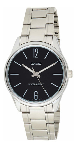 Reloj Hombre Casio Mtp-v005d-1 Cuarzo Pulso Plateado En