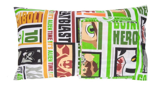 Imagen 8 de 10 de Sabanas Infantil 1 1/2 Plaza Ben 10 Twin Size Oferta