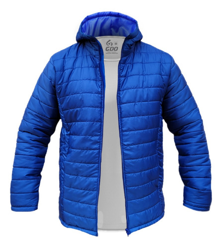 Campera Inflable Flexin Super Abrigada Con Capucha Bolsillos