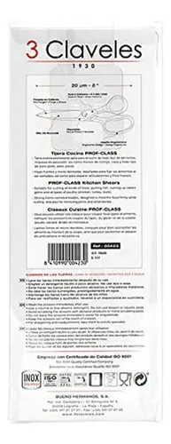 Tijeras De Cocina Profesionales 3 Claveles 423, Acero Inoxid