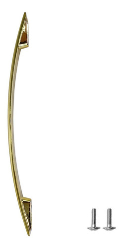 Kit 2 Puxador De Moveis Gaveta Armário 21cm Zamac 8 Cores Cor Dourado