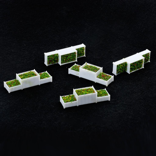 5 Peças De Plástico N 1/150 Canteiros Modelo De Planta