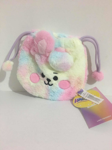 Bolsa Original Peluche Bt21 Prism Pouch Rainbow Arcoíris Bts