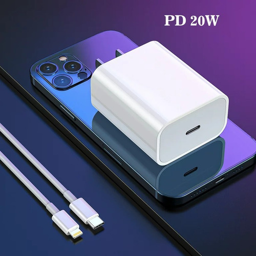 Cargador Original Tipo C Para iPhone 14 Pro De 20 W + Cable