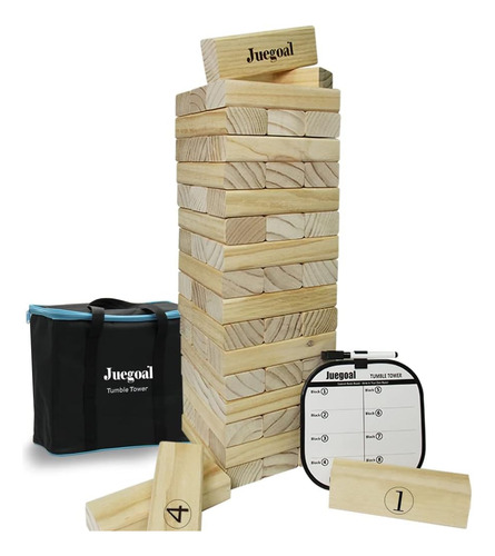Juegoal Giant Tumble Tower De 54 Piezas, Juego De Bloques De
