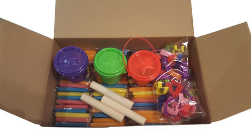 60 Masas + 60 Cortantes + 3 Baldes + 3 Palitos Ideal Regalo!