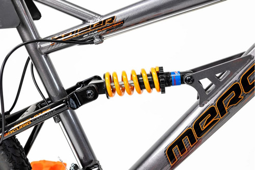Bicicleta Mercurio De Montaña Kaizer Doble Suspensión R26 Color Plateado Tamaño del cuadro 26